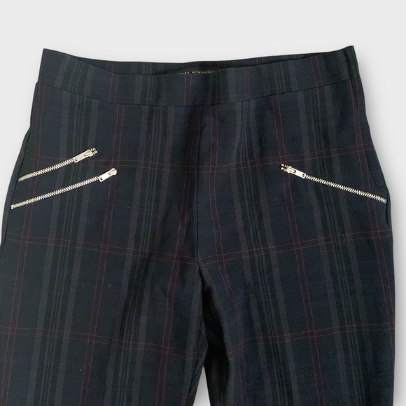 Zara Plaid Trouser Pants - Picture 3 of 5
